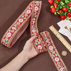 Ruban ethnique en polyester&nbsp;OCOR-WH0109-038A