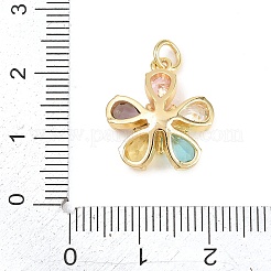 Ottone micro spianare pendenti zirconi&nbsp;KK-D258-03G-01