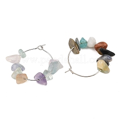 24 Stück 11 Stile natürliche & synthetische gemischte Edelstein-Chip-Perlen-Weinglas-Charms&nbsp;AJEW-BC0003-18