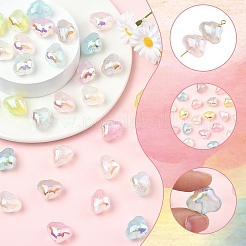 35pcs 7 Farben transparente Acrylperlen&nbsp;MACR-YW0004-64