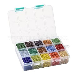 Fgb 375g 15 colori 12/0 perline di vetro rotonde di grado A&nbsp;SEED-JP0011-15-2mm