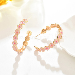 Boucles d'oreilles à tige en acier inoxydable 201&nbsp;WG9E0EA-02