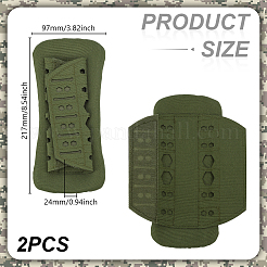 Almohadillas de tela desmontables para las correas de los hombros de la mochila&nbsp;AJEW-WH0661-29A