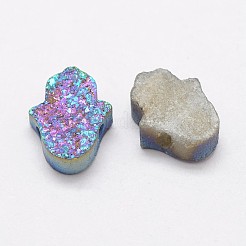 Hamsa Hand Druzy Kristall Perlen&nbsp;G-F535-46H