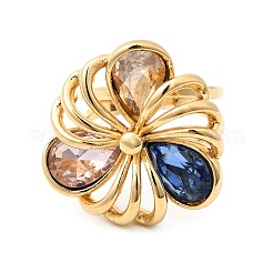 Bagues en acier inoxydable 304 micro pavé de zircones cubiques pour femmes&nbsp;RJEW-A294-01G