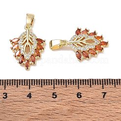 Pendentifs avec zircon cubiques à micro-pavés en laiton&nbsp;CU-CBA3371-06G-D