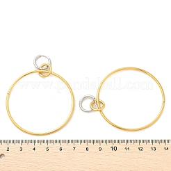 Orecchini a cerchio in acciaio inossidabile 304 per donna&nbsp;EJEW-U043-01G