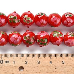 Hilos de cuentas irregulares hechos a mano con lampwork&nbsp;LAMP-A005-01B