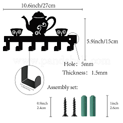 Eisen Wandhaken Kleiderbügel&nbsp;AJEW-WH0156-082