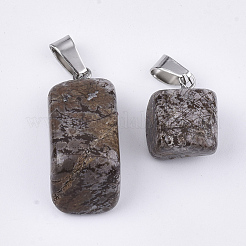 Pendentifs de flocon de neige en obsidienne naturelle&nbsp;G-Q996-16