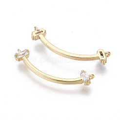 Connettori in ottone micro pavimentato in zirconia cubica&nbsp;X-KK-S356-103-NF