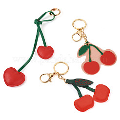 3 porte-clés en alliage de cuir PU&nbsp;KEYC-TA0001-43