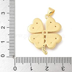 Colgante micropavé cubic zirconia de latón&nbsp;KK-U053-23G