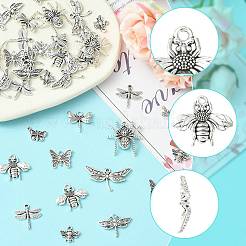 40 pz 10 stili pendenti in lega di stile tibetano&nbsp;TIBEP-FS0001-45