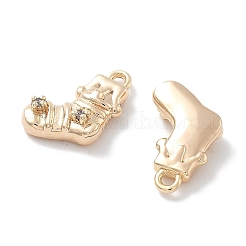 Colgantes de circonita cúbica transparente micro pavé&nbsp;KK-M102-02G