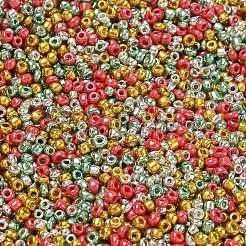 4 Farbige Weihnachtsperlen&nbsp;SEED-X0058-04