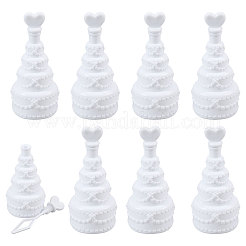 Bouteille à bulles en plastique en forme de gâteau&nbsp;AJEW-WH0752-234B