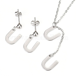Set di gioielli in acciaio inossidabile 304&nbsp;SJEW-H303-U
