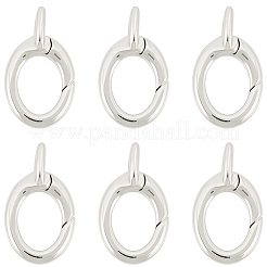 6 Stück Messing-Federtorringe&nbsp;KK-SC0008-02P
