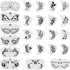 28 plantilla de pintura plástica para dibujar rostros humanos&nbsp;DIY-GF0010-76