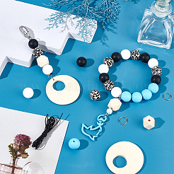DIY Silikonperlen Bulk Anhänger Armband Herstellungsset&nbsp;DIY-SC0024-67