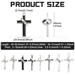 8 Uds. Colgantes grandes de aleación de estilo tibetano de 8 estilos&nbsp;FIND-CJ0005-85