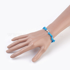 Synthetische howlite Perlen strecken Armbänder&nbsp;BJEW-JB03926-04