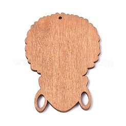 Colgantes grandes de madera&nbsp;X-WOOD-WH0100-67J