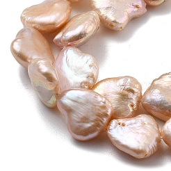 Natürliche Barock Keshi Perlen Stränge&nbsp;PEAR-P064-07B-02C