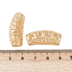 Ausgehöhlte Messingrohrperlen&nbsp;KK-G532-03G