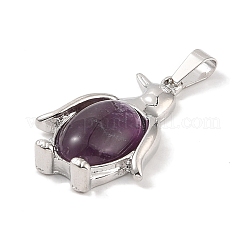Pendentifs en améthyste naturelle&nbsp;G-A224-02P-01