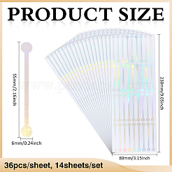 PVC selbstklebende Aufkleber&nbsp;STIC-WH0003-60B