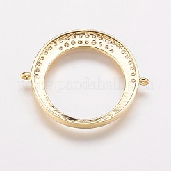Enlaces de latón cubic zirconia&nbsp;KK-P134-62G