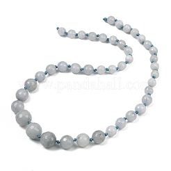 Natürliche weiße Jade perlen Stränge&nbsp;G-Z105-A01-01B