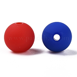 Perline acriliche siliconiche imitate in stile gommato&nbsp;MACR-T048-01C-06