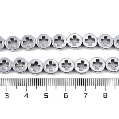 Galvanisierte synthetische nichtmagnetische Hämatitperlenstränge&nbsp;G-K375-A01-01