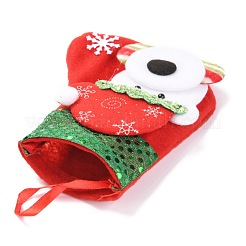 Tissu suspendu bas de noël&nbsp;HJEW-B003-14