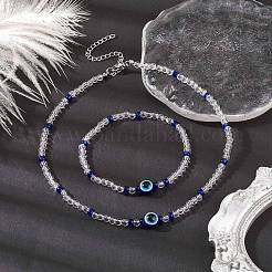 Set di gioielli malocchio&nbsp;SJEW-JS01290