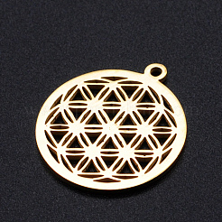 Pendentifs à géométrie sacrée en acier inoxydable 304&nbsp;STAS-S105-JN899-2