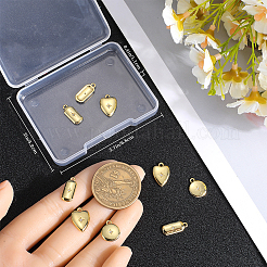 12 breloque en laiton micro pavé de zircones cubiques&nbsp;ZIRC-BBC0002-53