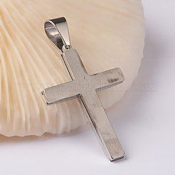 Pendentifs croix en acier inoxydable 304 résistant au ternissement&nbsp;STAS-I043-04
