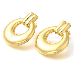 Ohrstecker aus Messing mit Ring&nbsp;EJEW-I310-05G