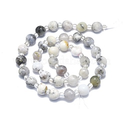 Bianco naturale africano opale perle fili&nbsp;G-F715-067