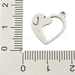 Breloques en acier inoxydable 201 anti-ternissement&nbsp;STAS-M015-01P
