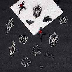14pcs 7 colgantes de aleación de estilo tibetano de estilo&nbsp;FIND-SZ0003-53