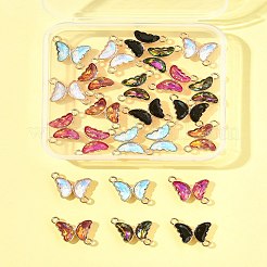 24 pz 6 colori lega vetro connettore ciondoli&nbsp;FIND-FS0003-51