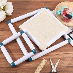 3 stes 3 stili di telai da ricamo a punto croce in plastica&nbsp;DIY-CP0012-44A