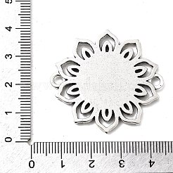Tibetische style flach rund Legierung großen hängenden Cabochon Fassungen&nbsp;PALLOY-J494-06AS