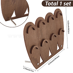 1 ensemble de présentoirs à bijoux en bois à 2 niveaux&nbsp;ODIS-SC0001-14B