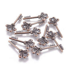 Tibetische Stil Anhänger & Charms&nbsp;X-TIBEP-16487-R-FF